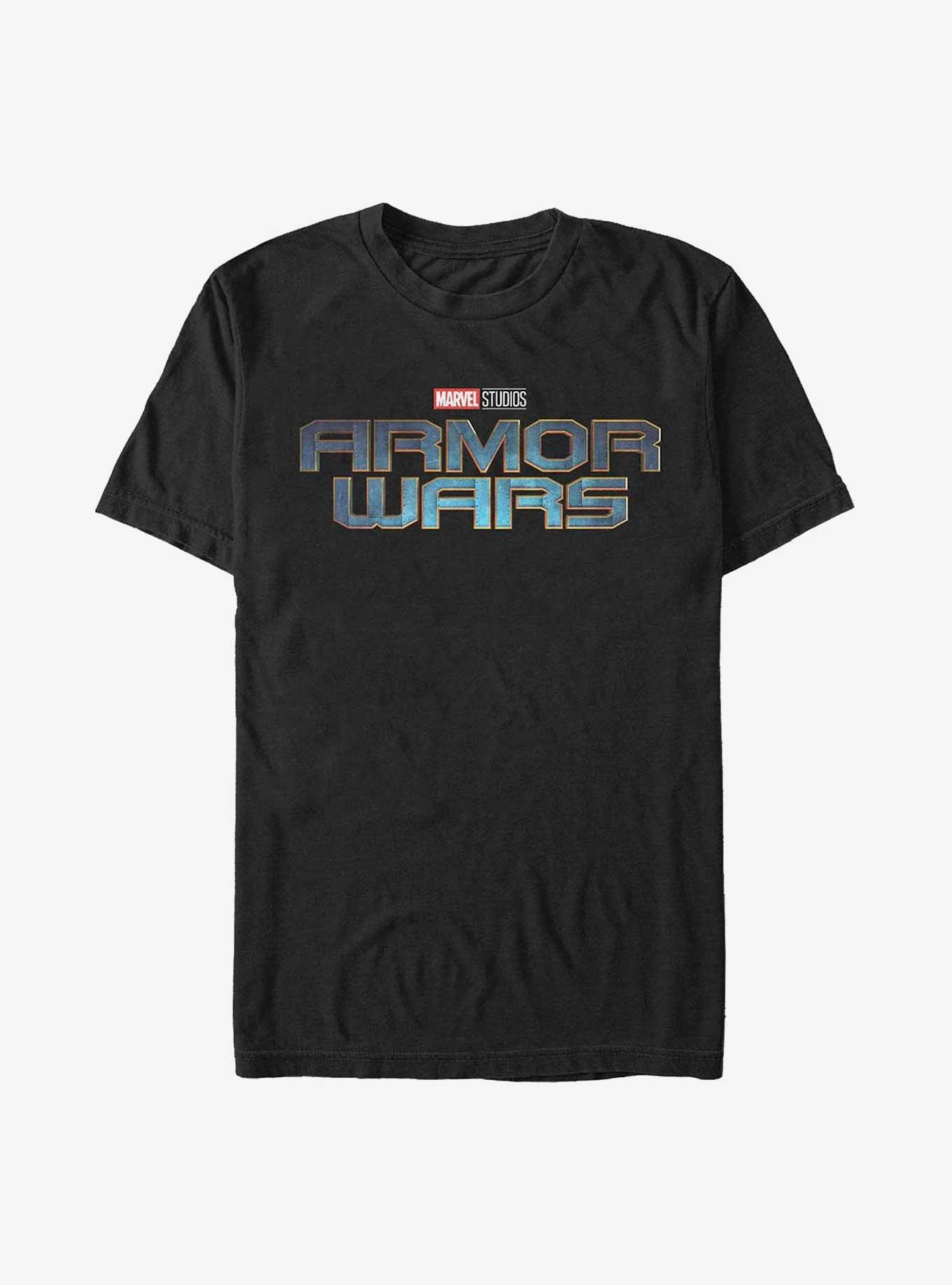 Marvel Armor Wars Logo T-Shirt, BLACK, hi-res