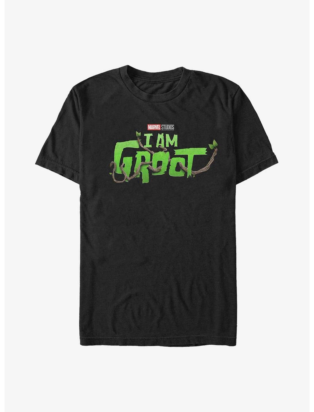 Marvel I Am Groot Logo T-Shirt, BLACK, hi-res