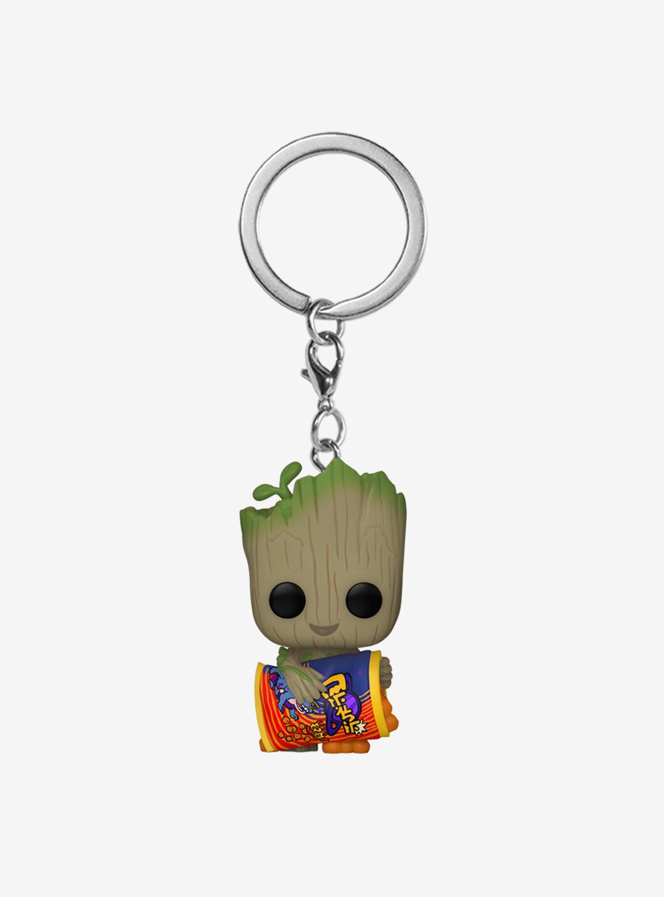 Funko Marvel I Am Groot Pocket Pop! Groot With Cheese Puffs Vinyl Figure Key Chain, , hi-res