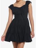 Thorn & Fable Black Tiered Dress, BLACK, hi-res