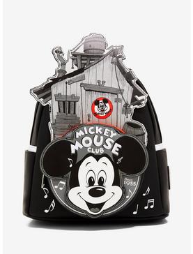 Loungefly Disney Mickey Mouse Club Black & White Mini Backpack, , hi-res