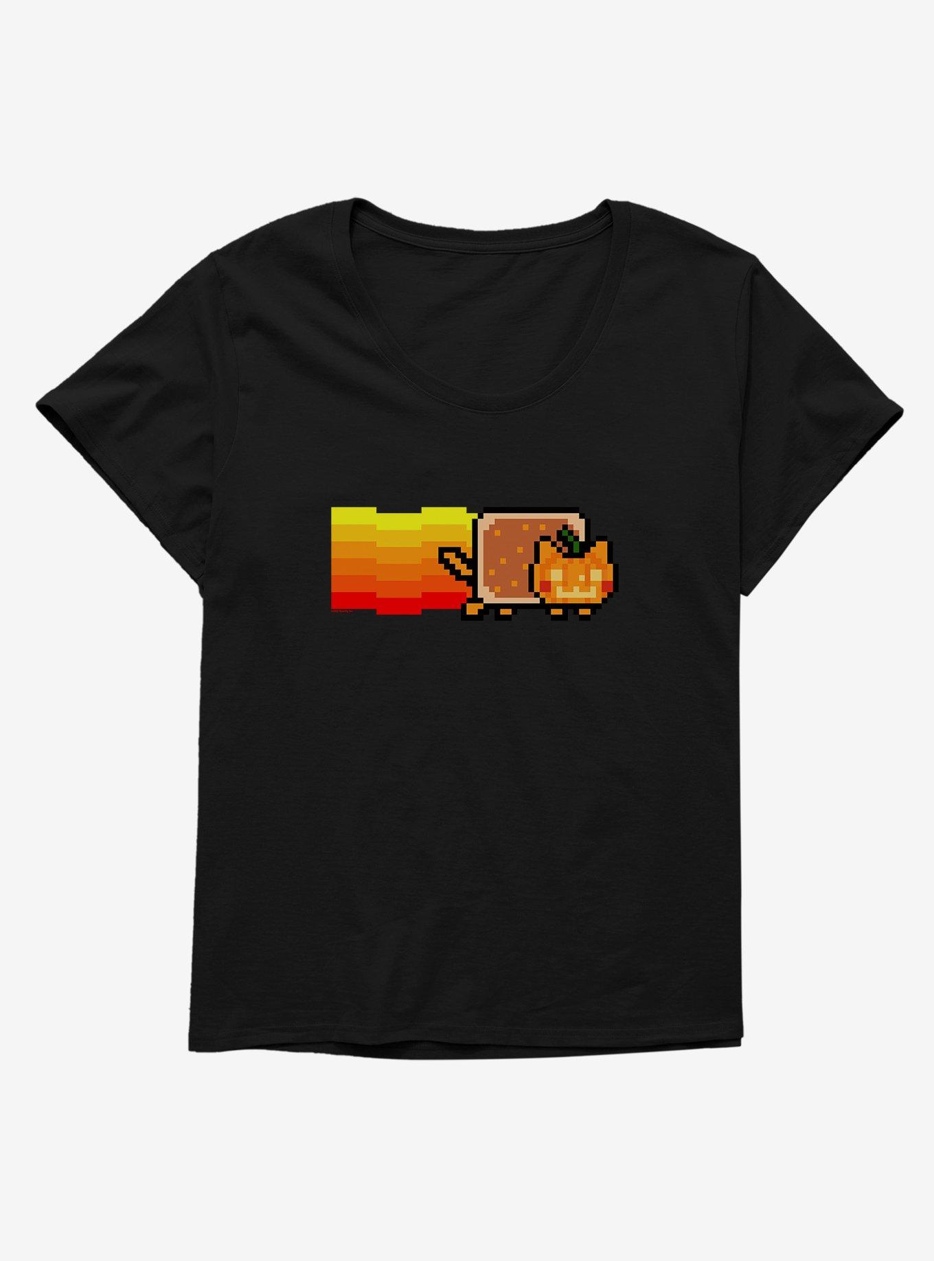 Nyan Cat Pumpkin Girls T-Shirt Plus Size, , hi-res