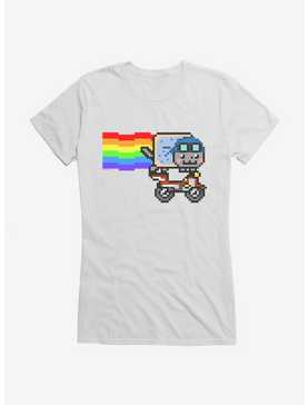 Nyan Cat Biker Girls T-Shirt, , hi-res