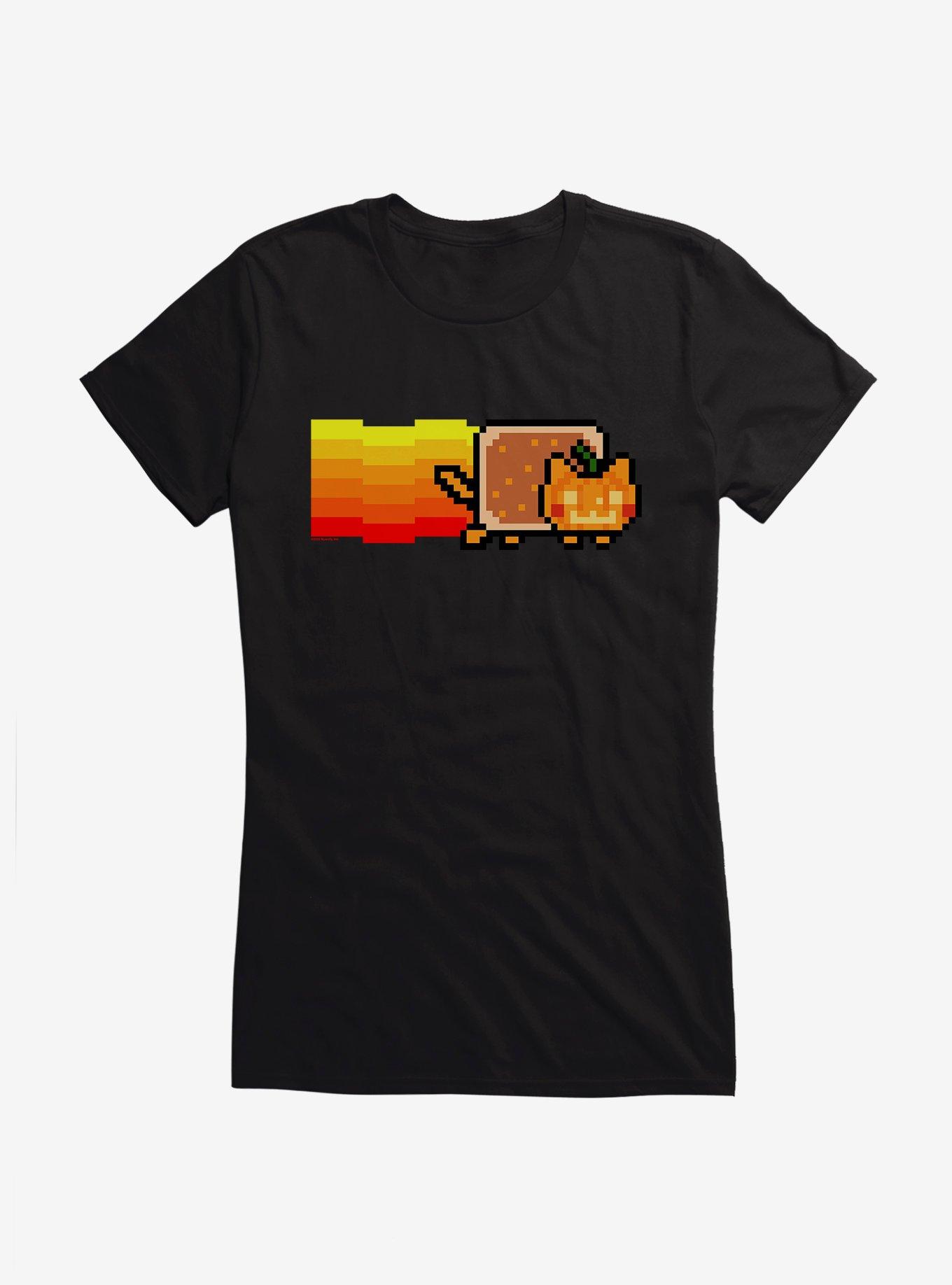 Nyan Cat Pumpkin Girls T-Shirt