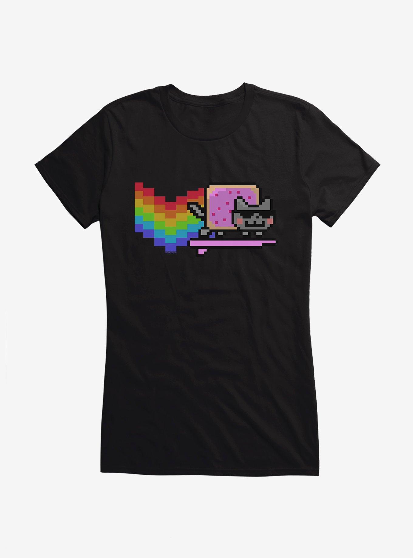 Nyan Cat Surfing Girls T-Shirt, , hi-res