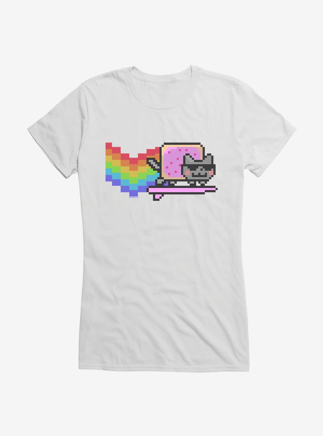 Nyan Cat Surfing Girls T-Shirt, , hi-res