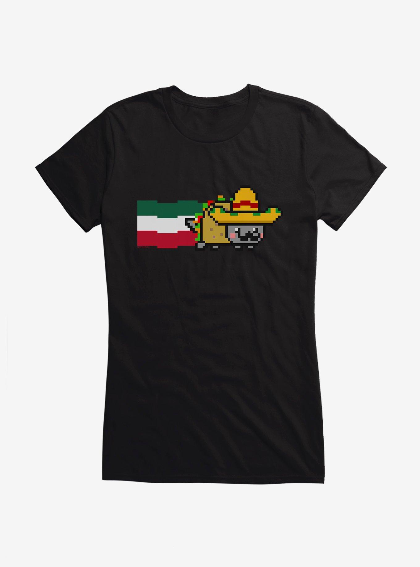 Nyan Cat Taco Sombrero Girls T-Shirt, , hi-res