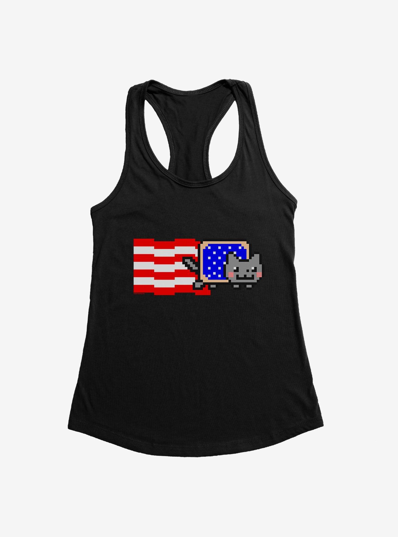 Nyan Cat American Flag Girls Tank