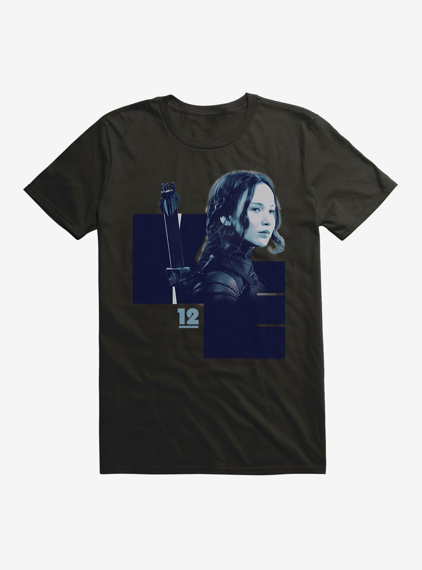 Hunger Games Katniss Everdeen District 12 T-Shirt, BLACK, hi-res