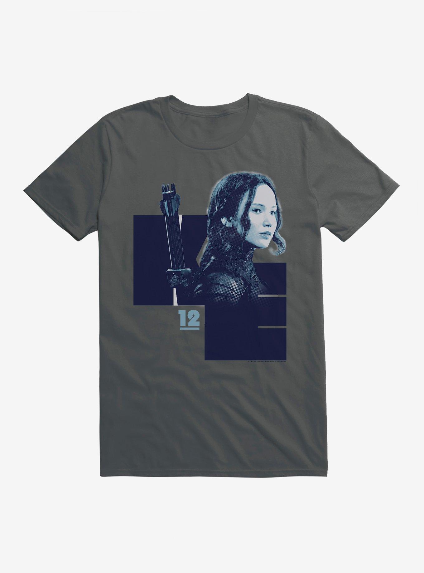 Hunger Games Katniss Everdeen District 12 T-Shirt, CHARCOAL, hi-res