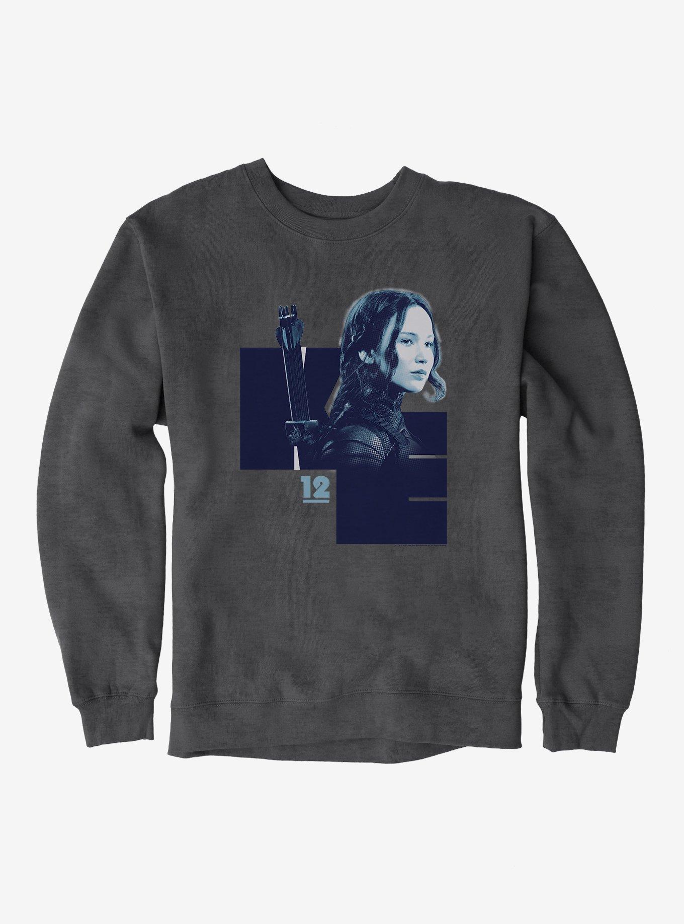 Hunger Games Katniss Everdeen District 12 Sweatshirt, CHARCOAL HEATHER, hi-res