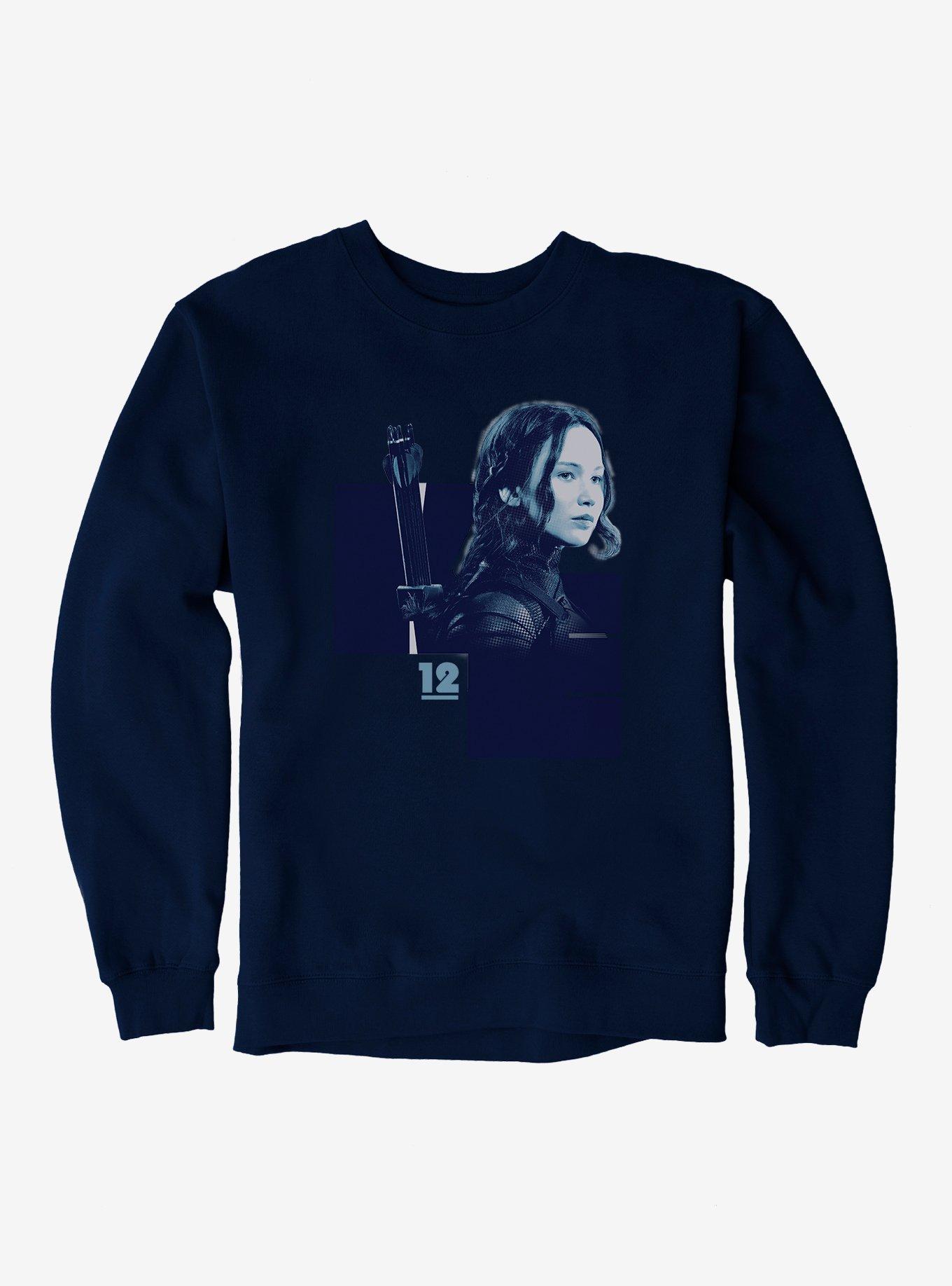 Hunger Games Katniss Everdeen District 12 Sweatshirt, NAVY, hi-res