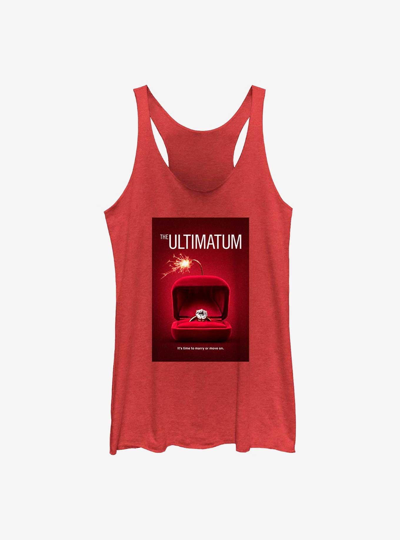 The Ultimatum Marry or Move On Poster Girls Tank, RED HTR, hi-res