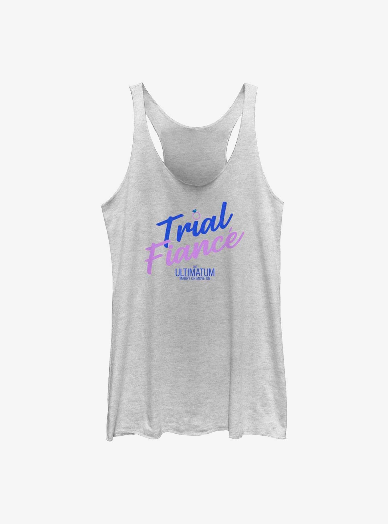 The Ultimatum Trial Fiance Girls Tank, WHITE HTR, hi-res