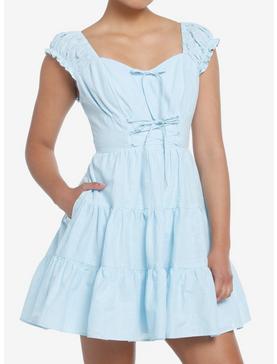 Sweet Society Baby Blue Tiered Dress, , hi-res