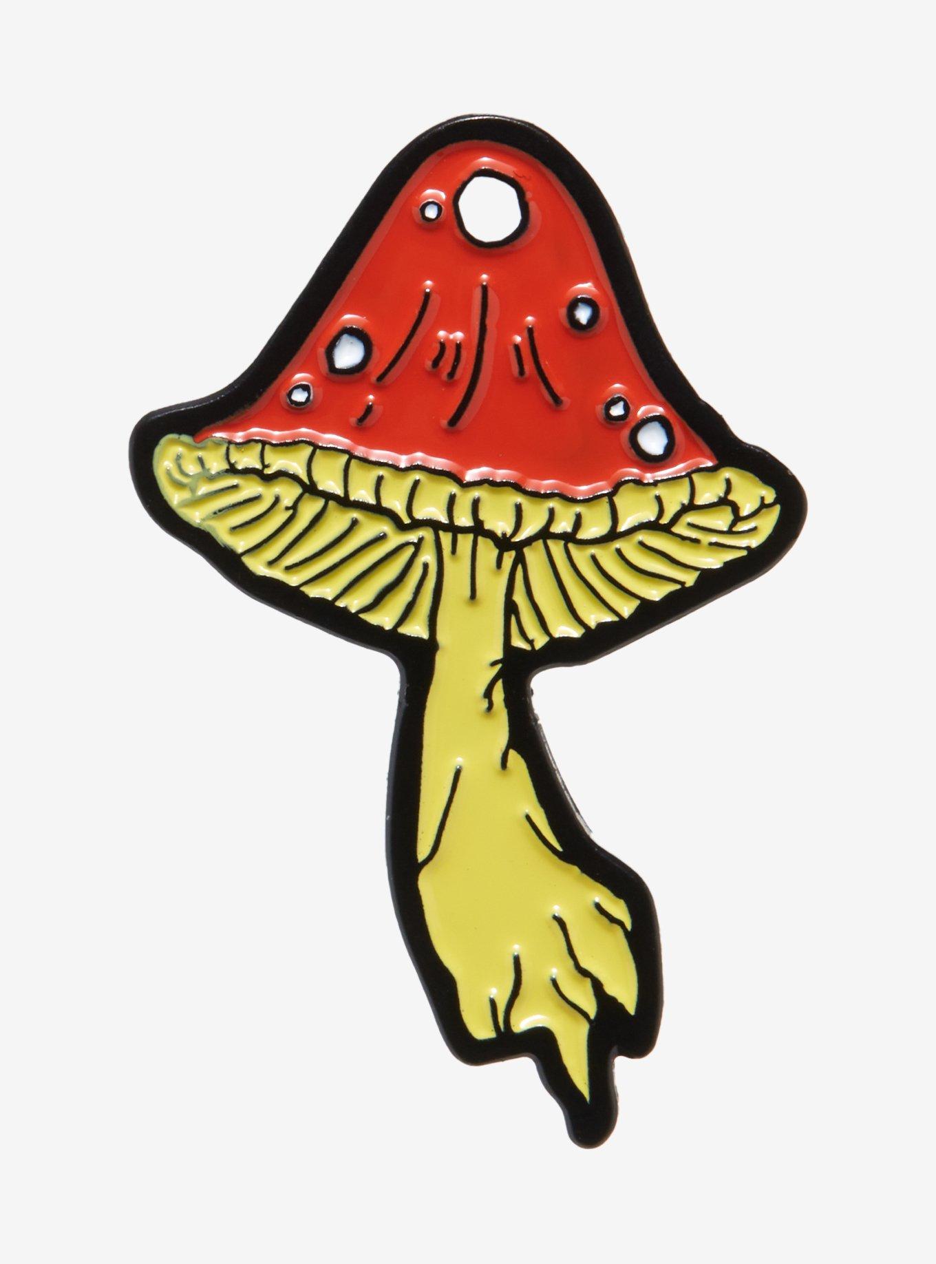 Red Cap Mushroom Enamel Pin Hot Topic