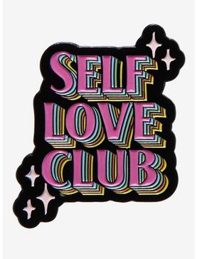 Plus Size Self Love Club Enamel Pin, , hi-res