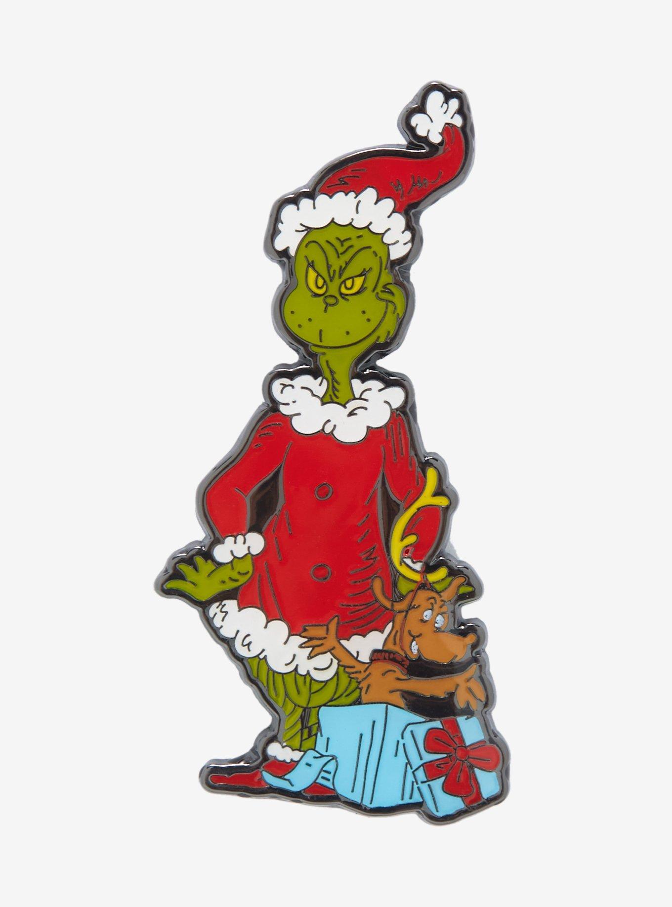 Loungefly How The Grinch Stole Christmas! Santa Enamel Pin, , hi-res