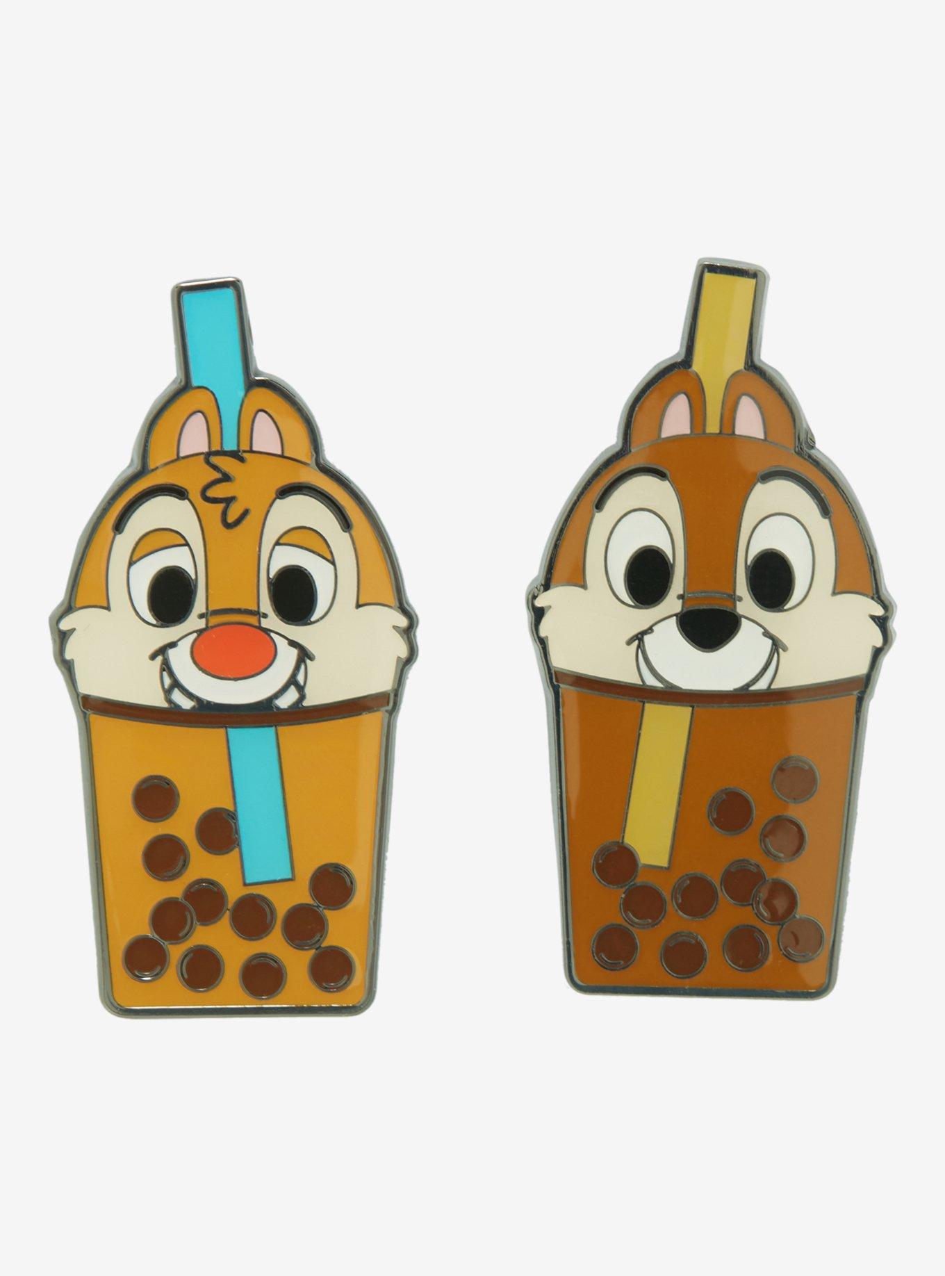 Loungefly Disney Chip 'N' Dale Boba Enamel Pin Set, , hi-res