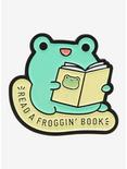 Frog Read A Book Enamel Pin By Robot Dance Battle, , hi-res