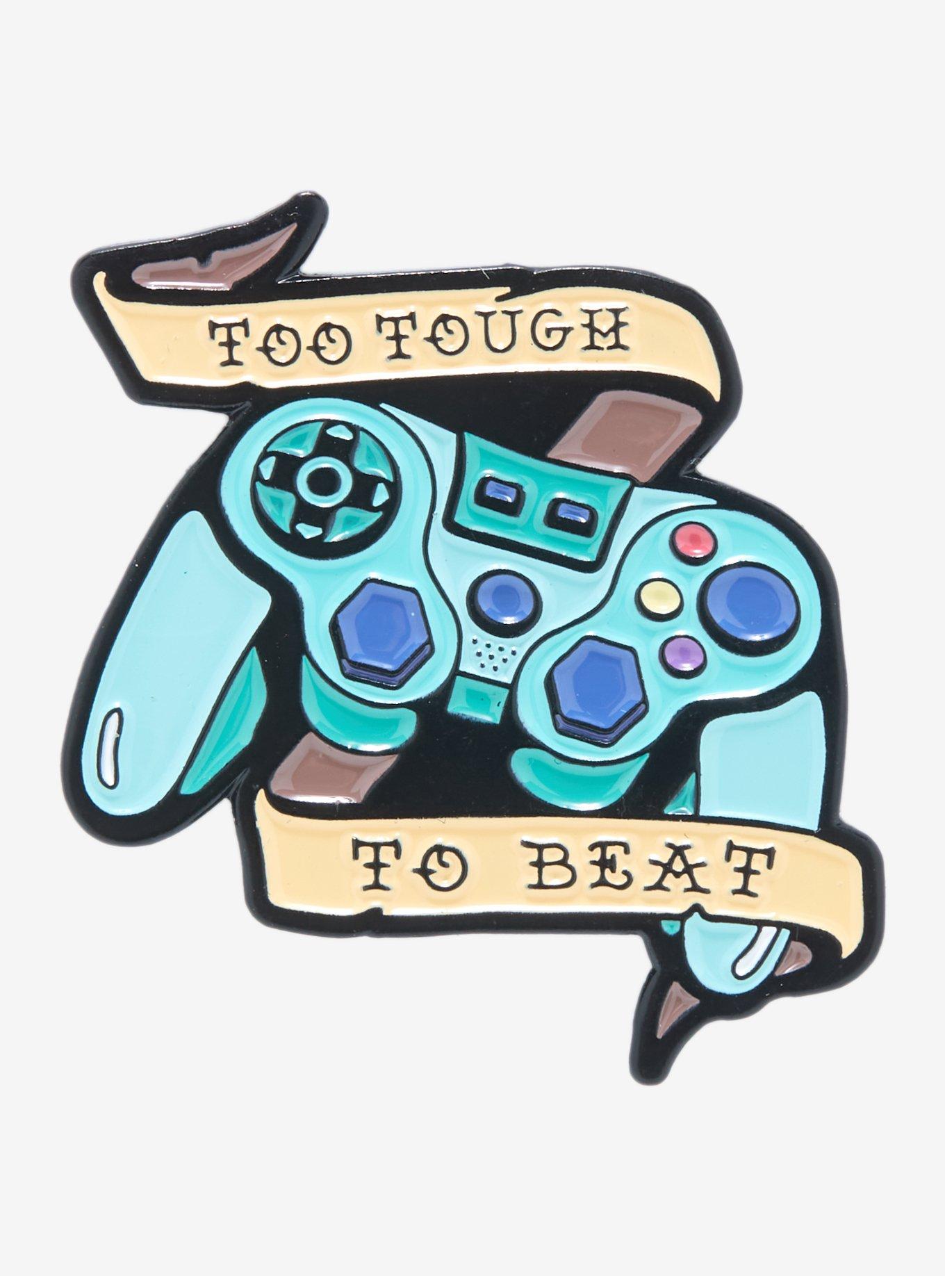 Tough Gamer Remote Control Enamel Pin, , hi-res