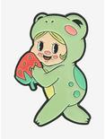Frog Strawberry Baby Enamel Pin, , hi-res