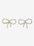 Bejeweled Bow Stud Earrings, , hi-res