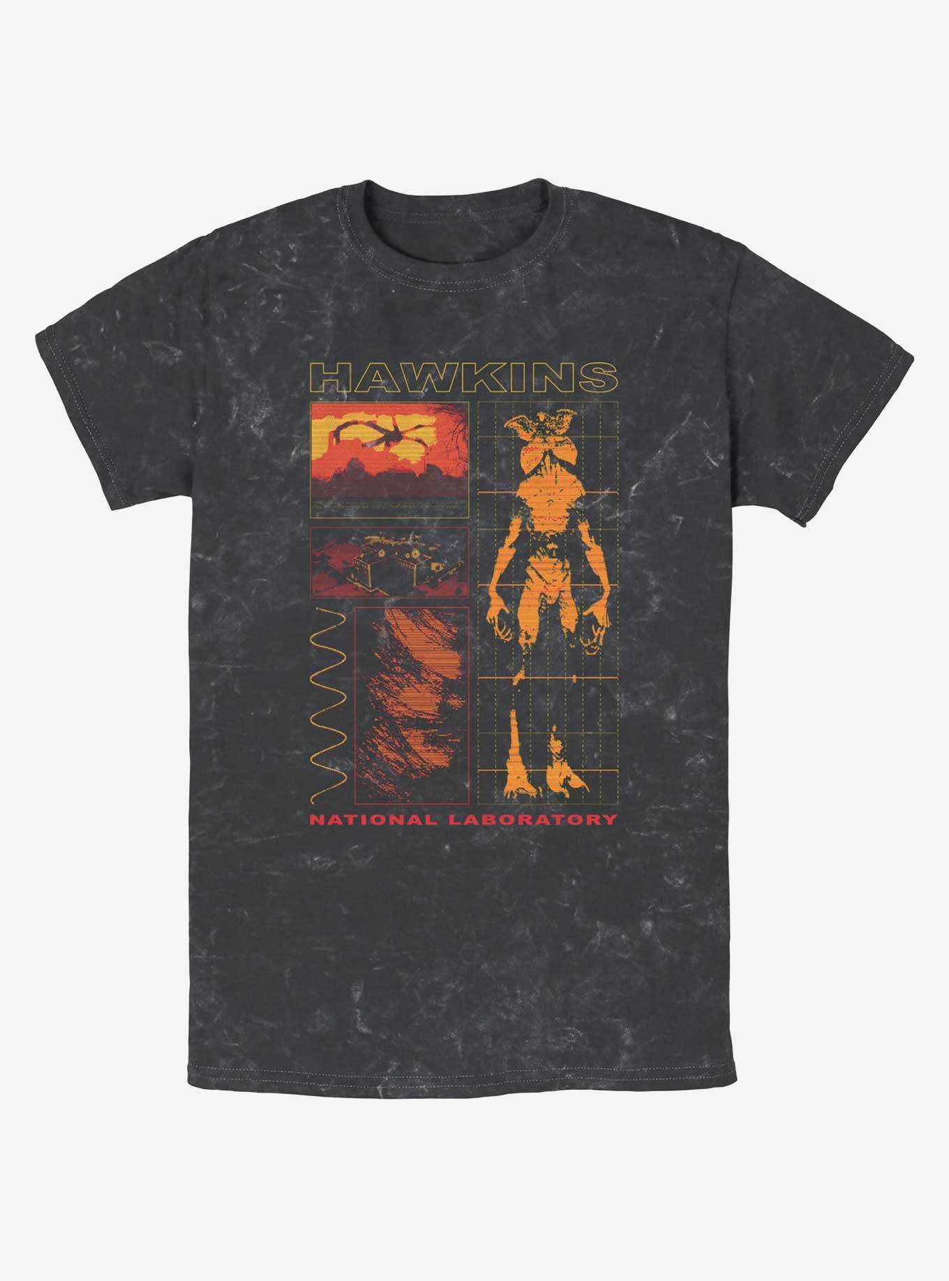 Stranger Things Hawkins Lab Mineral Wash T-Shirt, , hi-res