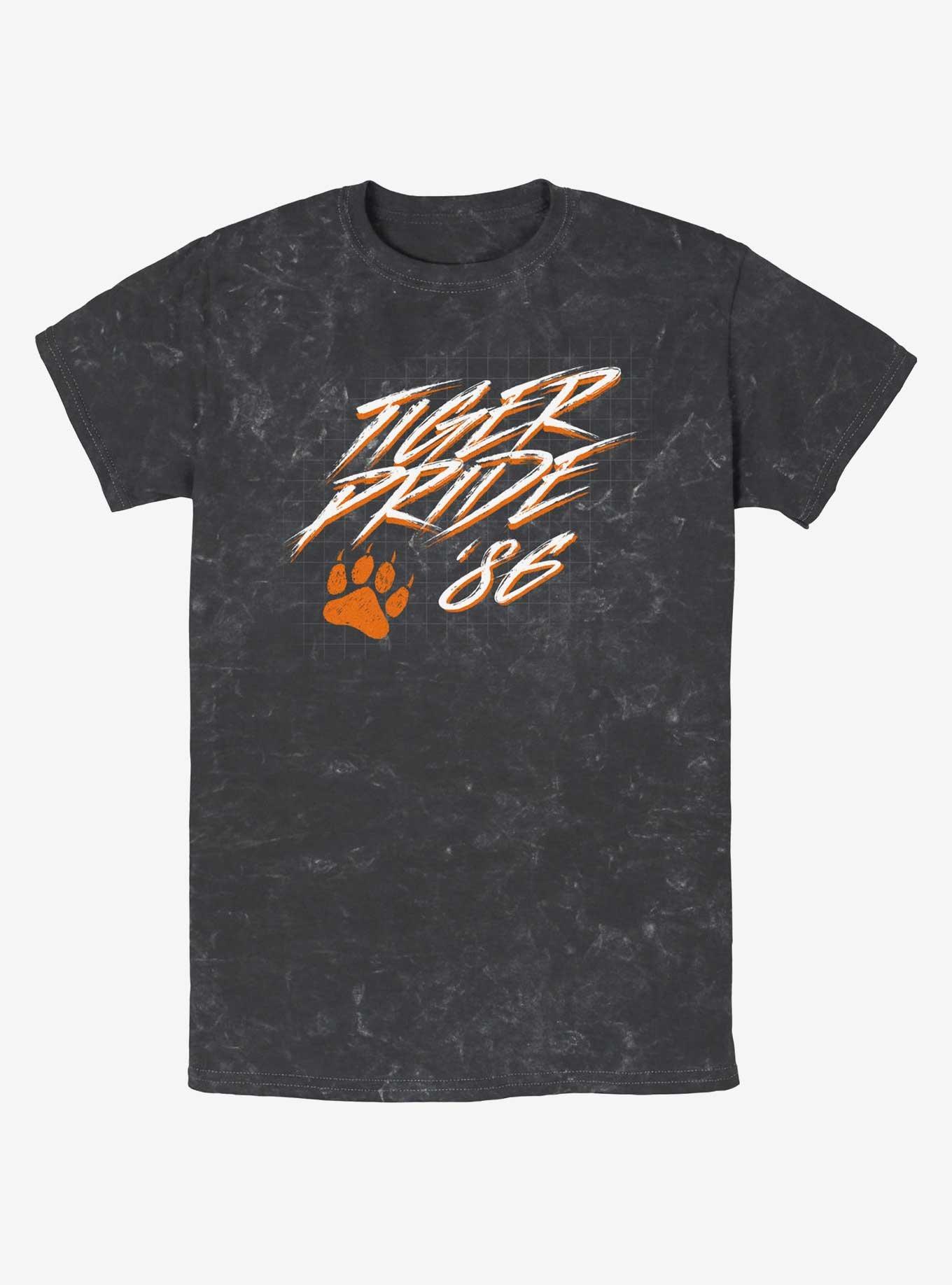 Stranger Things Hawkins Tiger Pride Mineral Wash T-Shirt, , hi-res