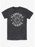 Stranger Things Hawkins Tigers Mineral Wash T-Shirt, BLACK, hi-res