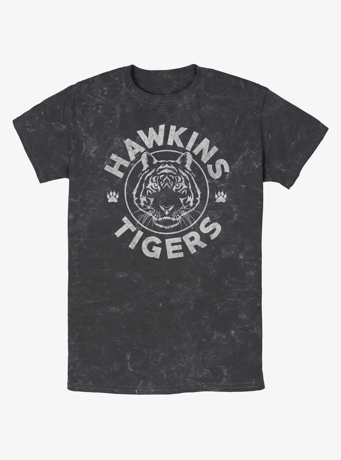 Stranger Things Hawkins Tigers Mineral Wash T-Shirt, , hi-res