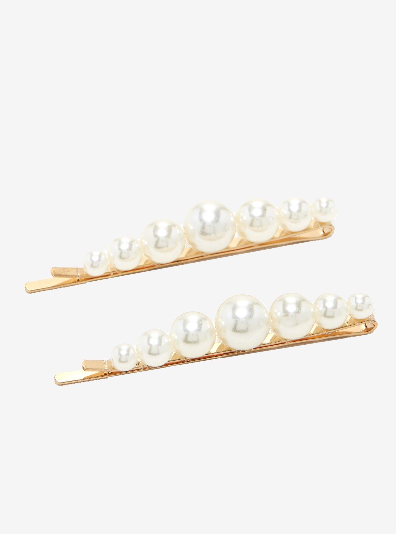 Pearl Hair Clip Set, , hi-res