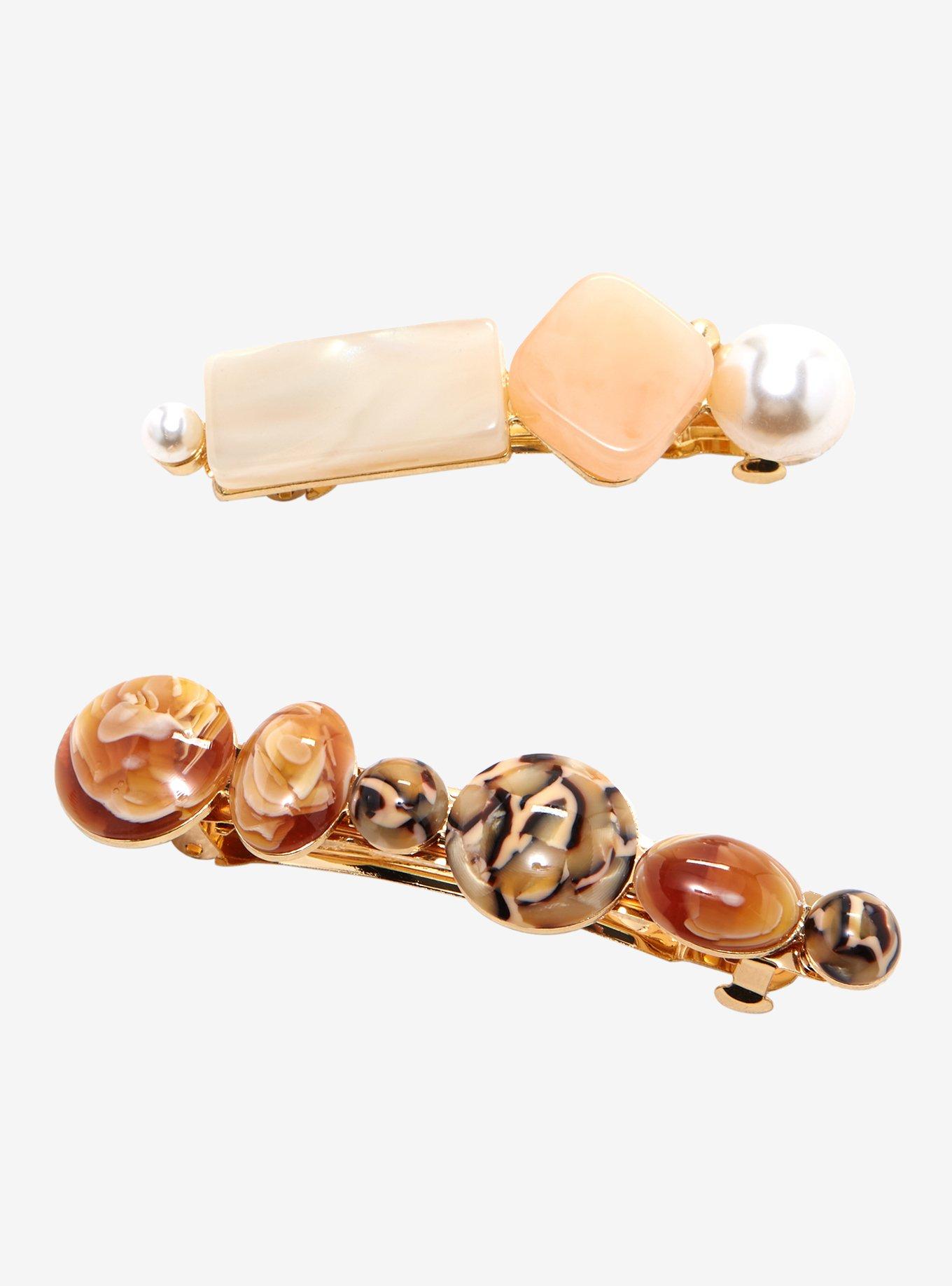 Pearl & Stone Hair Clip Set, , hi-res