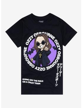 Ozzy Osbourne Chibi Crazy Train Boyfriend Fit Girls T-Shirt, , hi-res