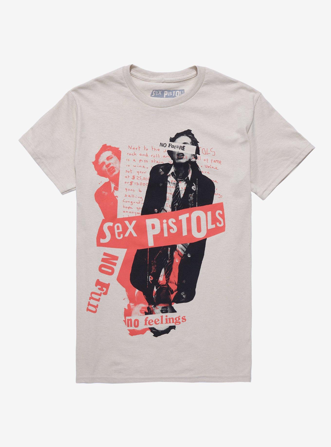 Sex Pistols No Future Boyfriend Fit Girls T-Shirt, NATURAL, hi-res