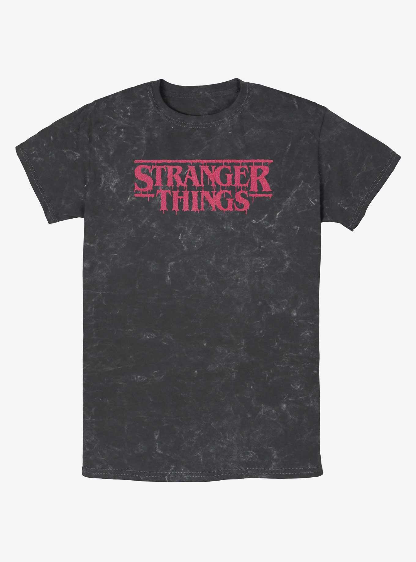 Stranger Things Spooky Logo Mineral Wash T-Shirt, , hi-res