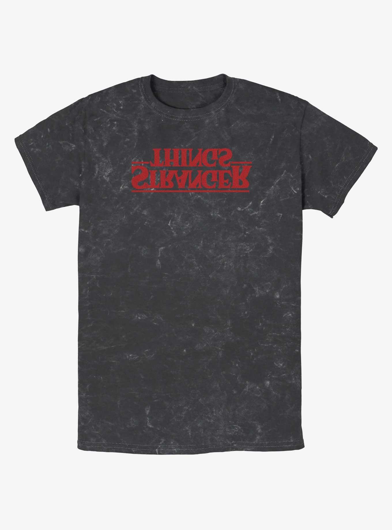 Stranger Things Upside Down Logo Mineral Wash T-Shirt, , hi-res