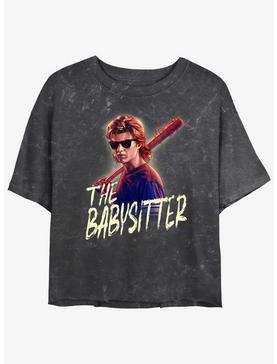 Stranger Things Steve The Babysitter Mineral Wash Womens Crop T-Shirt, , hi-res