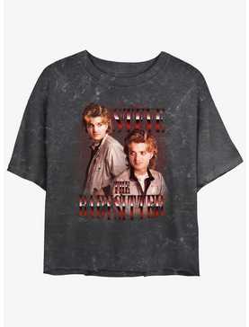 Stranger Things The Babysitter Mineral Wash Womens Crop T-Shirt, , hi-res
