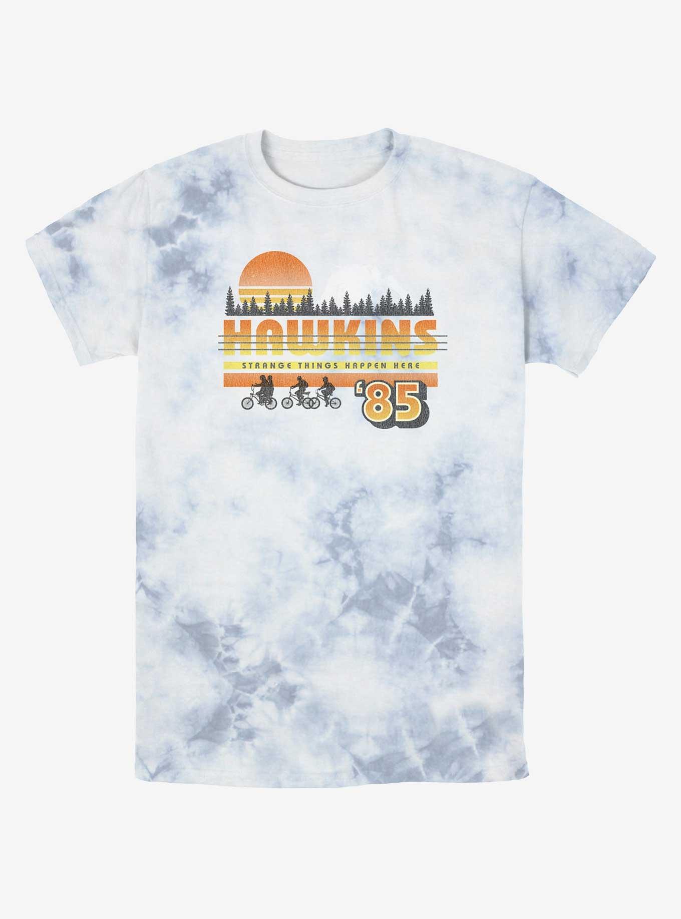 Stranger Things Hawkins Vintage Sunset Tie-Dye T-Shirt, , hi-res