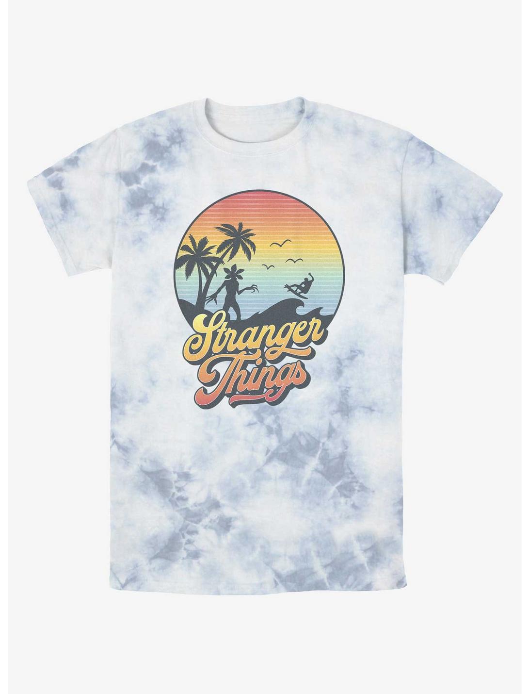 Stranger Things Retro Sun Tie-Dye T-Shirt, WHITEBLUE, hi-res
