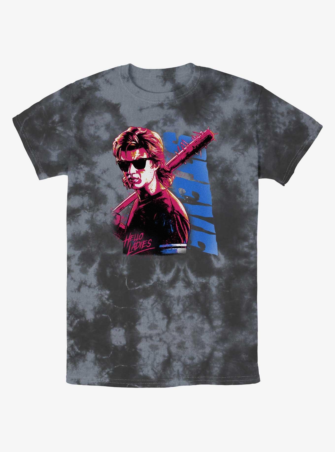 Stranger Things Splatterpunk Steve Tie-Dye T-Shirt, , hi-res