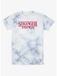 Stranger Things Spooky Logo Tie-Dye T-Shirt, WHITEBLUE, hi-res