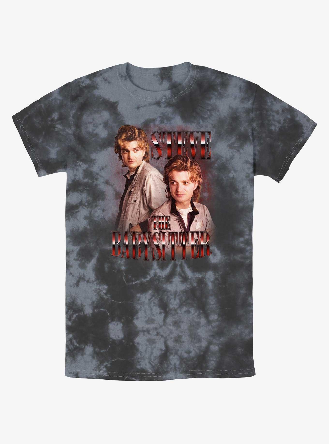 Stranger Things The Babysitter Tie-Dye T-Shirt, BLKCHAR, hi-res