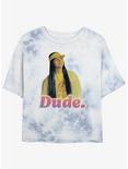 Stranger Things Argyle Dude Retro Tie-Dye Womens Crop T-Shirt, WHITEBLUE, hi-res