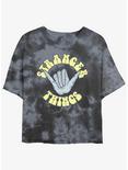 Stranger Things Rad Things Tie-Dye Womens Crop T-Shirt, BLKCHAR, hi-res