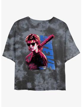 Stranger Things Splatterpunk Steve Tie-Dye Womens Crop T-Shirt, , hi-res