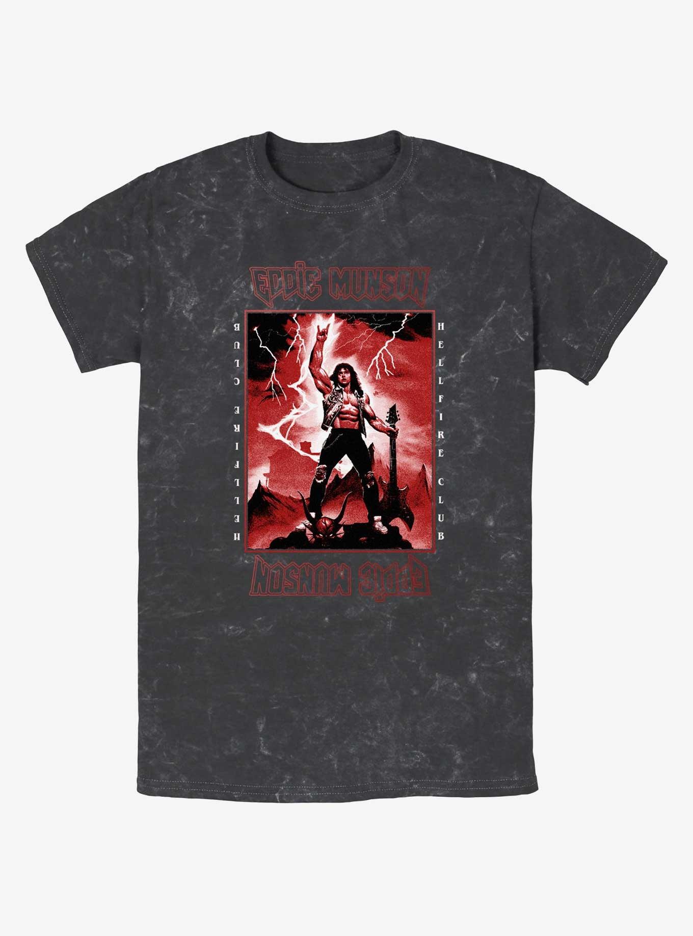 Stranger Things Power Of Eddie MunsonMineral Wash T-Shirt, , hi-res