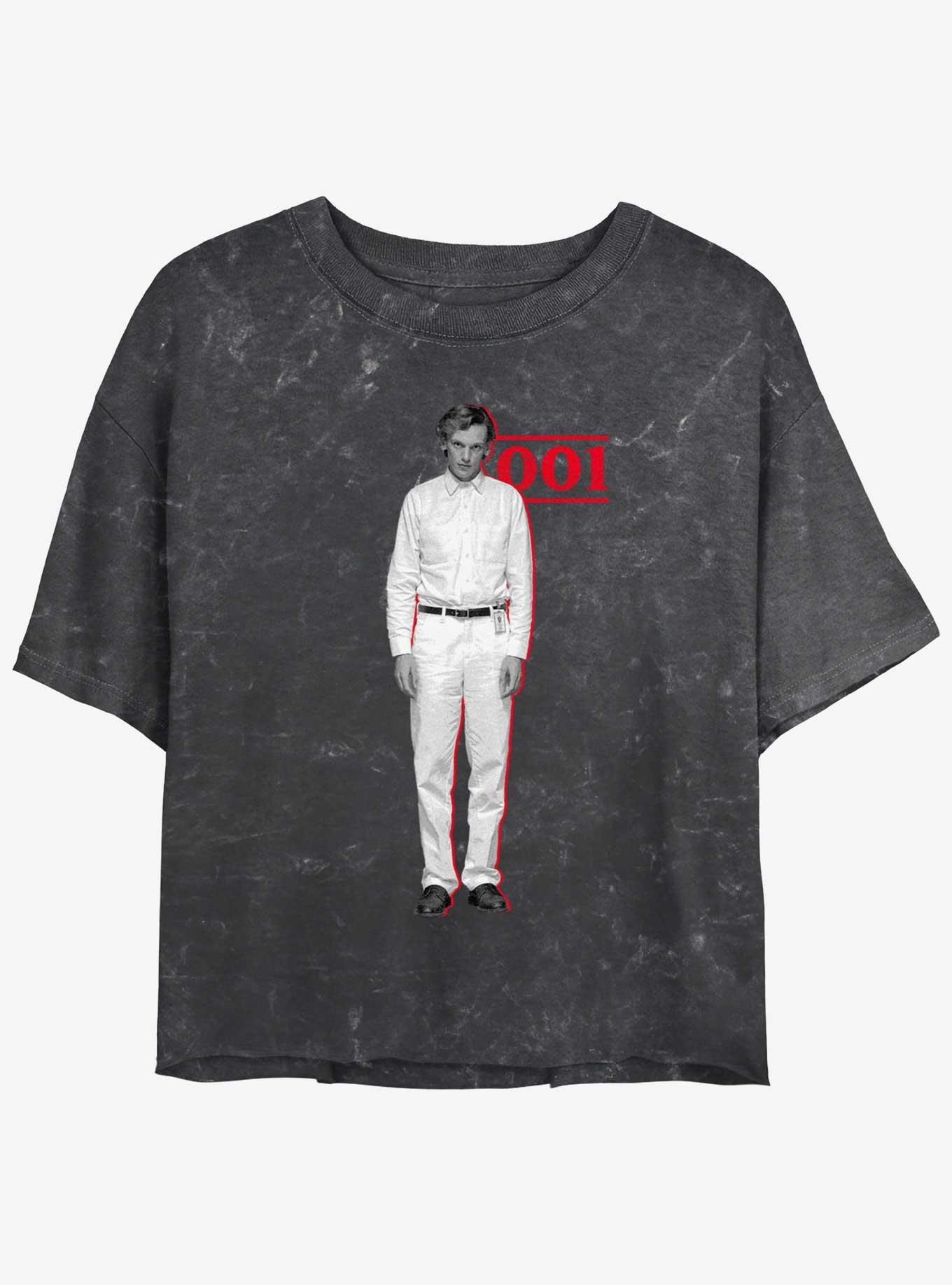 Stranger Things Test Subject 001 Mineral Wash Womens Crop T-Shirt, , hi-res