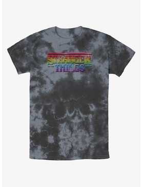 Stranger Things Rainbow Logo Tie-Dye T-Shirt, , hi-res